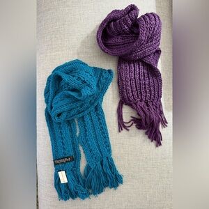 BUNDLE OF 2 KNIT SCARVES NOT WORN